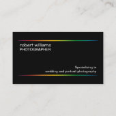 Fotograaf Colorful Shutter Visitekaartje (Achterkant)