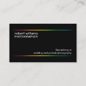 Fotograaf Colorful Shutter Visitekaartje (Achterkant)