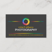 Fotograaf Colorful Shutter Visitekaartje (Voorkant)