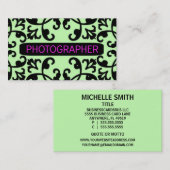 Fotograaf Damask Visitekaartje (Voorkant / Achterkant)
