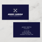 Fotograaf Drone Aerial Video & Photography Navy Visitekaartje (Voorkant / Achterkant)