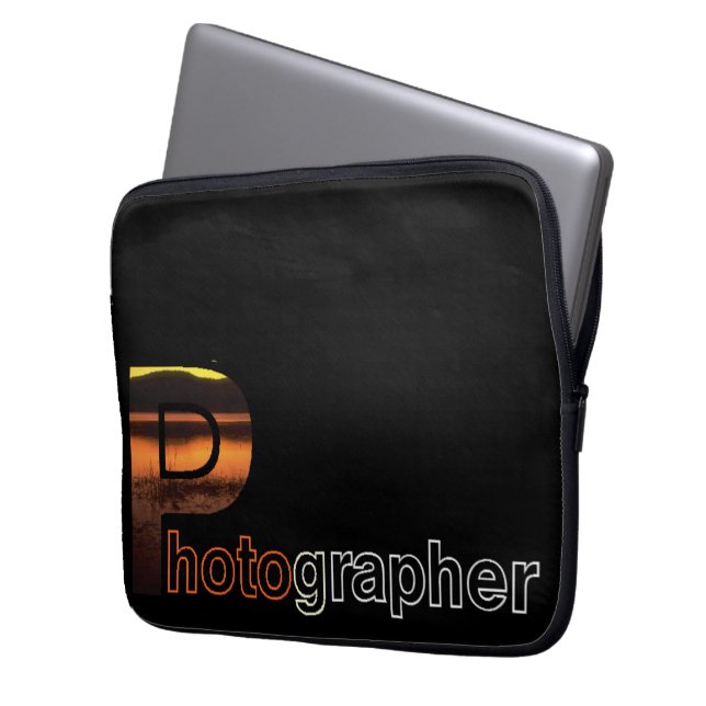Fotograaf Electronics Bag Laptop Sleeve (Voorkant Links)