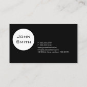 Fotograaf Elegant Black & White Photography Visitekaartje (Achterkant)