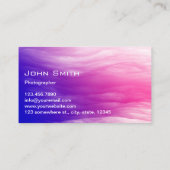 Fotograaf Elegant Colorful Clouds Fotografie Visitekaartje (Achterkant)