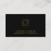 Fotograaf Elegant Gold Blik Fotografie Luxe Visitekaartje (Achterkant)