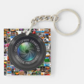 Fotograaf- en fotografische camera-lens sleutelhanger (Achterkant)