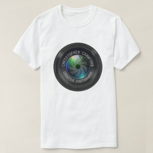 Fotograaf- en fotografische camera-lens t-shirt
