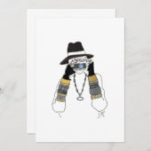 Fotograaf en haar camera voor fotografie aankondiging (Voorkant / Achterkant)