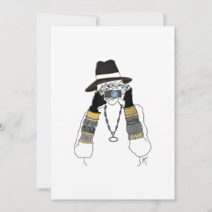 Fotograaf en haar camera voor fotografie aankondiging