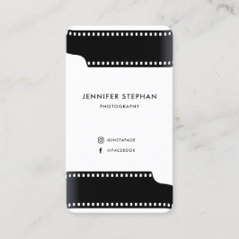 Fotograaf FilmRoll Foto uniek zwart-wit Visitekaartje