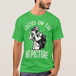 Fotograaf focus op de grote Afbeelding fotografie T-shirt