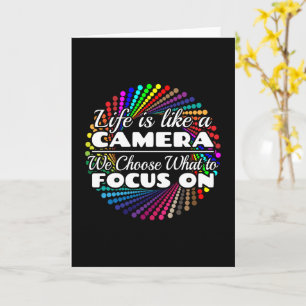 Fotograaf Focus Quote - Leven als een camera Kaart