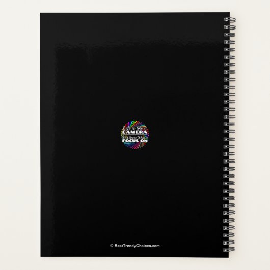 Fotograaf Focus Quote - Leven als een camera Planner (Achterkant)