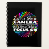 Fotograaf Focus Quote - Leven als een camera Planner (Voorkant)
