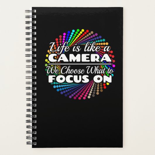 Fotograaf Focus Quote - Leven als een camera Planner (Voorkant)
