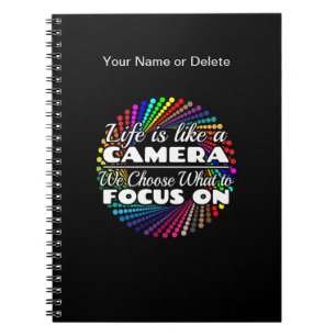 Fotograaf Focuscitaat - Leven als een Camera Notitieboek