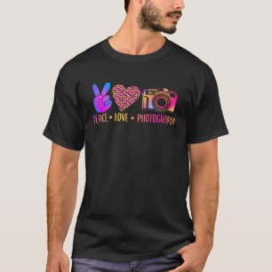 Fotograaf Foto Harmony Peace Love Fotografie T-shirt