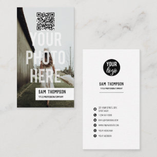 Fotograaf Foto Logo Sociale media pictogrammen QR- Visitekaartje