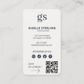 Fotograaf Foto QR Code Professioneel Visitekaartje (Achterkant)