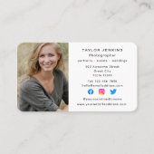 Fotograaf foto van sociale media Freelance Visitekaartje (Voorkant)
