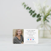 Fotograaf foto van sociale media Freelance Visitekaartje (Staand voorkant)