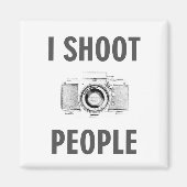 fotograaf fotograaf fotografeert mensen grappige t magneet (Voorkant)