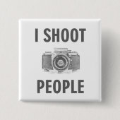 fotograaf fotograaf fotografeert mensen grappige t vierkante button 5,1 cm (Voorkant)