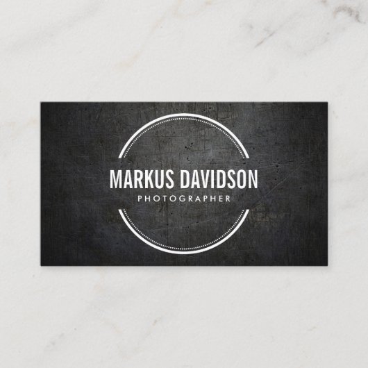 Fotograaf Fotografie Camera Lens Visitekaartje (Voorkant)