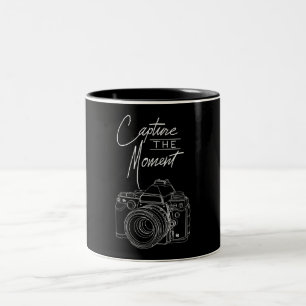 Fotograaf fotografie fotografie fotograaf voor cam tweekleurige koffiemok