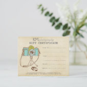 Fotograaf Fotografie Gift Certificate Sjabloon (Staand voorkant)