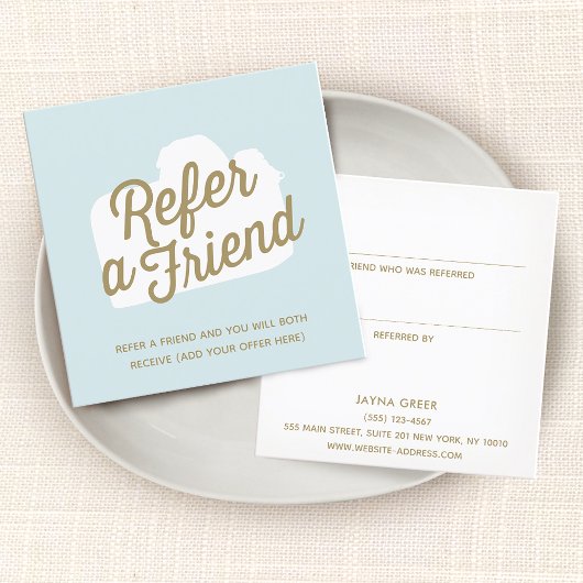 Fotograaf Fotografie Klantverwijzing Aanbevelingskaartje