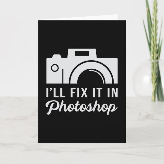 Fotograaf Fotografie Lens Camera Grappig cadeau Kaart (Voorkant)