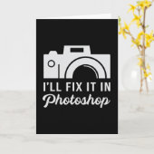 Fotograaf Fotografie Lens Camera Grappig cadeau Kaart (Gele Bloem)