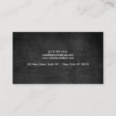 Fotograaf, Fotografie Logo op Black Wood Visitekaartje (Achterkant)