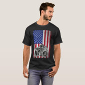 Fotograaf Fotografie Lover Amerikaanse vlag T-shirt (Voorkant volledig)