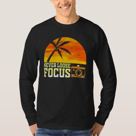 Fotograaf Fotografie Nooit losse focuscamera T-shirt (Voorkant)