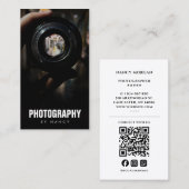 Fotograaf Fotografie QR Code Foto Visitekaartje (Voorkant / Achterkant)