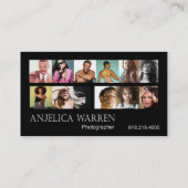 Fotograaf, fotografie, videograaf, camera visitekaartje (Achterkant)