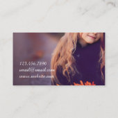 Fotograaf, fotografie, Visitekaartje (Achterkant)