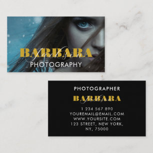 Fotograaf Fotografie Zwart Blauw Visitekaartje
