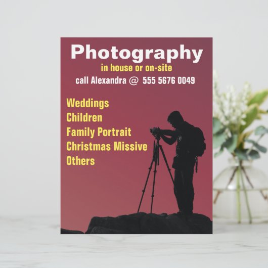 Fotograaf Foto's betrouwbaar brochure (Staand voorkant)