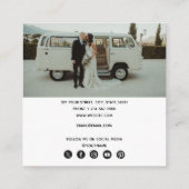 Fotograaf Foto's QR Code Social Media Icons Vierkante Visitekaartje (Achterkant)