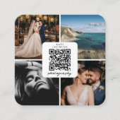 Fotograaf Foto's QR Code Social Media Script Vierkante Visitekaartje (Voorkant)