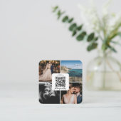 Fotograaf Foto's QR Code Social Media Script Vierkante Visitekaartje (Staand voorkant)