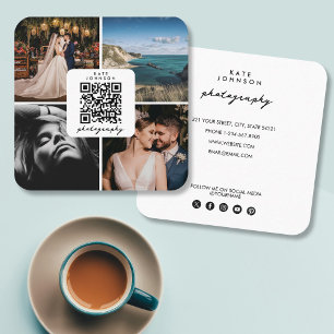 Fotograaf Foto's QR Code Social Media Script Vierkante Visitekaartje