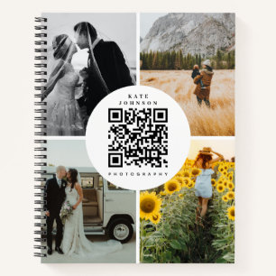 Fotograaf Foto's QR-code Sociale Media Pictogramme Notitieboek