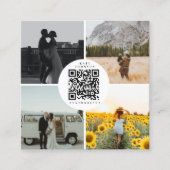Fotograaf Foto's QR-code Sociale media Vierkante Visitekaartje (Voorkant)