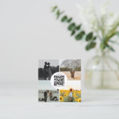 Fotograaf Foto's QR-code Sociale media Vierkante Visitekaartje (Staand voorkant)