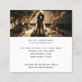 Fotograaf Foto's QR-code Sociale media Vierkante Visitekaartje (Achterkant)