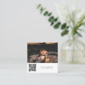 Fotograaf Foto's QR-code Sociale media Vierkante Visitekaartje (Staand voorkant)